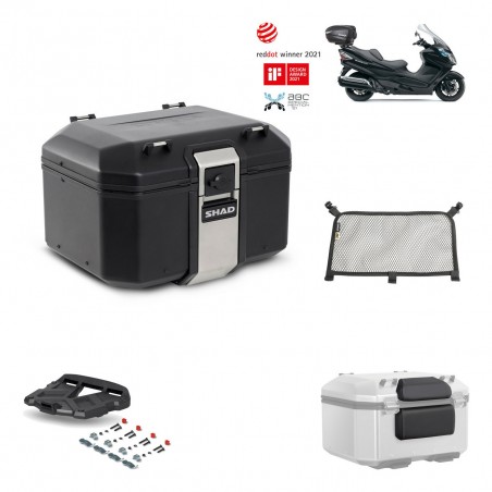 SHAD Baul trasero + parrilla soporte montaje accesorios TR48 TERRA BLACK EDITION KIT-450241
