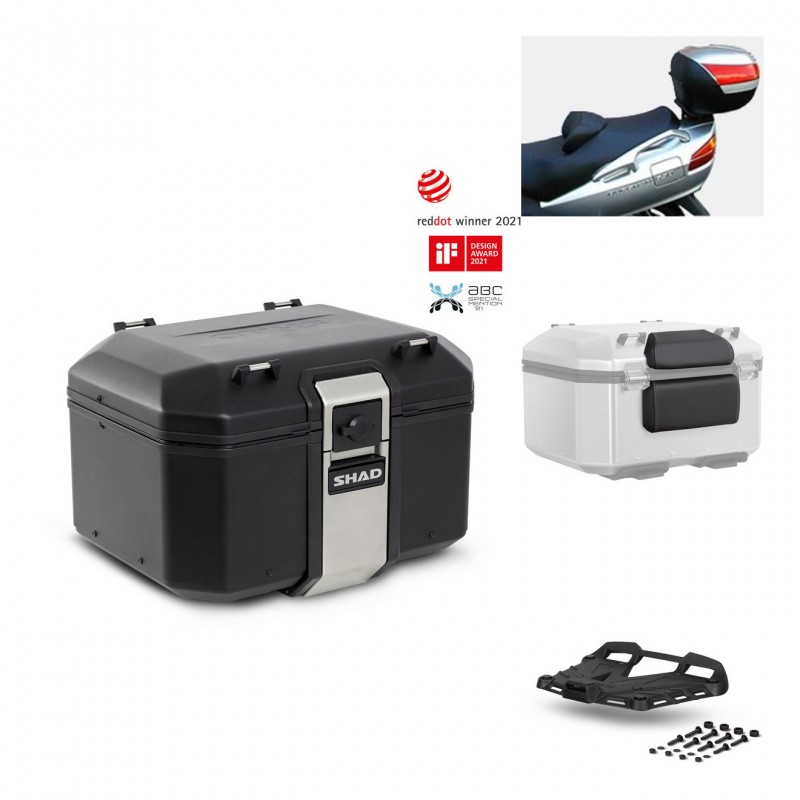 SHAD Baul trasero + parrilla soporte montaje accesorios TR48 TERRA BLACK EDITION KIT-450255