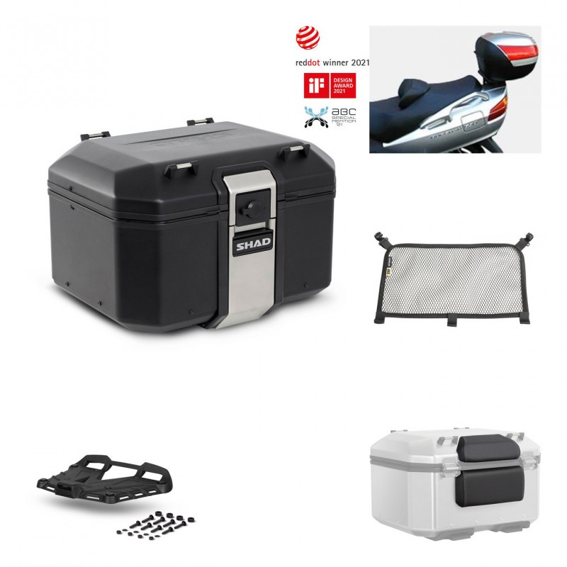 SHAD Baul trasero + parrilla soporte montaje accesorios TR48 TERRA BLACK EDITION KIT-450257