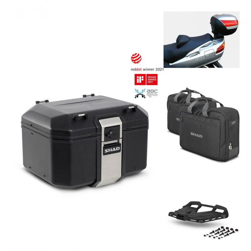 SHAD Baul trasero + parrilla soporte montaje accesorios TR48 TERRA BLACK EDITION KIT-450258