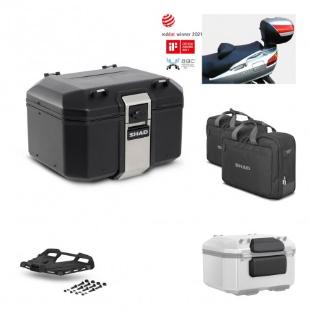 SHAD Baul trasero + parrilla soporte montaje accesorios TR48 TERRA BLACK EDITION KIT-450259