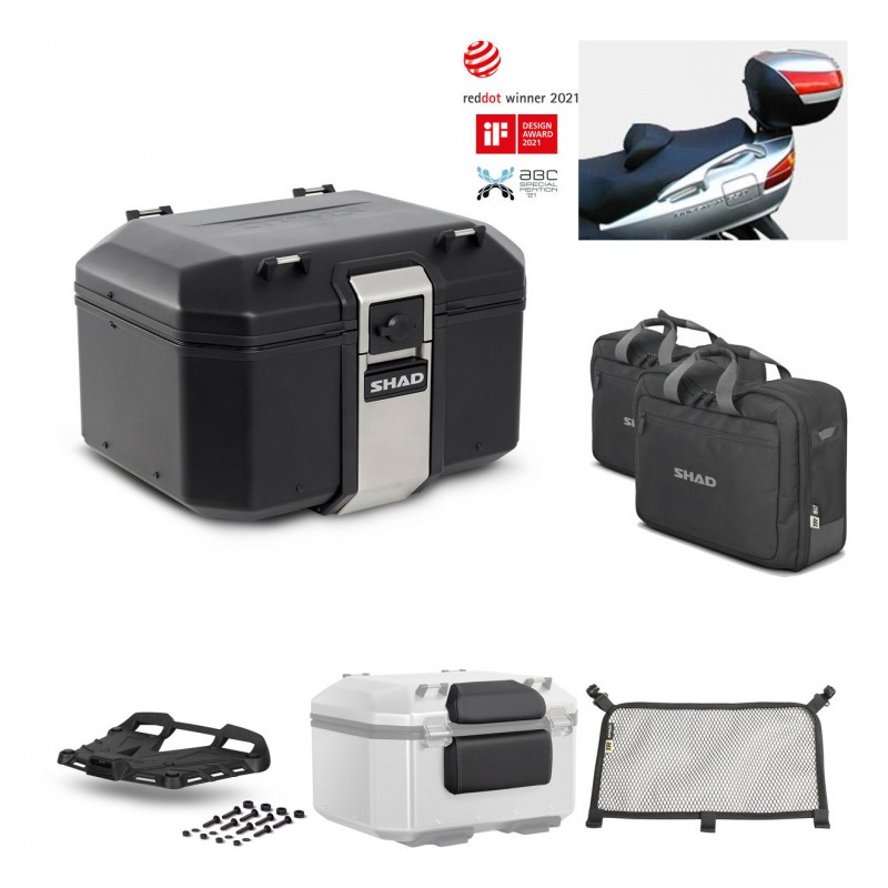 SHAD Baul trasero + parrilla soporte montaje accesorios TR48 TERRA BLACK EDITION KIT-450261