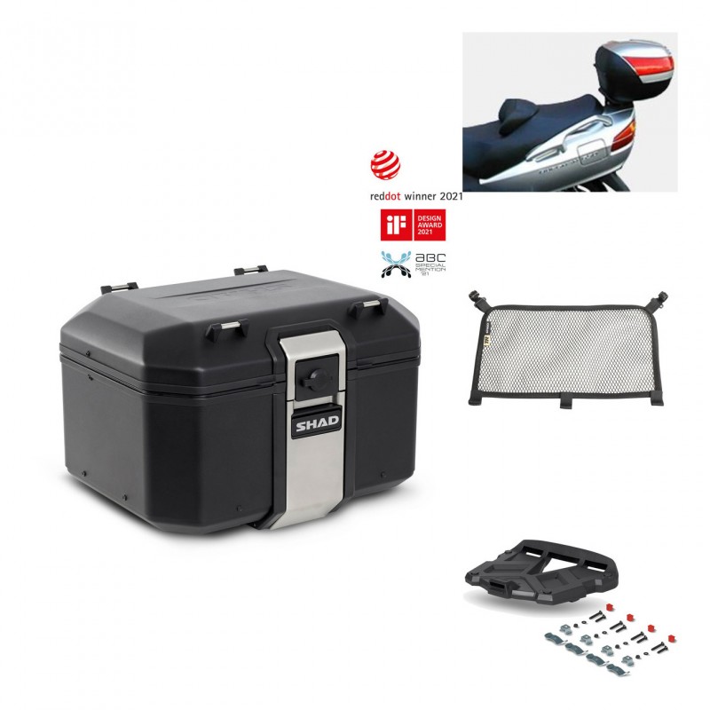 SHAD Baul trasero + parrilla soporte montaje accesorios TR48 TERRA BLACK EDITION KIT-450263