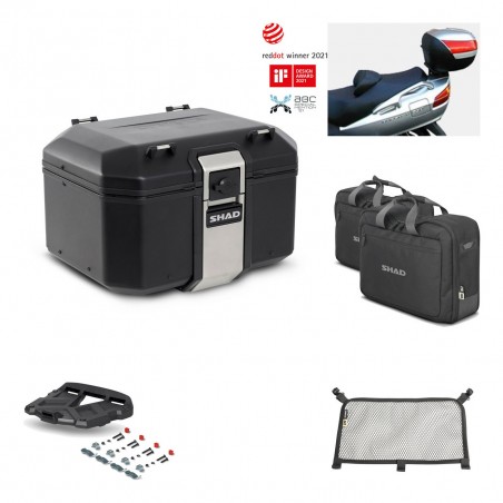 SHAD Baul trasero + parrilla soporte montaje accesorios TR48 TERRA BLACK EDITION KIT-450267