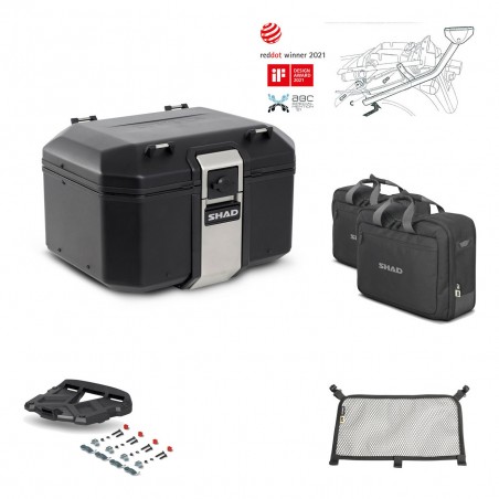 SHAD Rear trunk + grill mounting bracket accessories TR48 TERRA BLACK EDITION KIT-450313