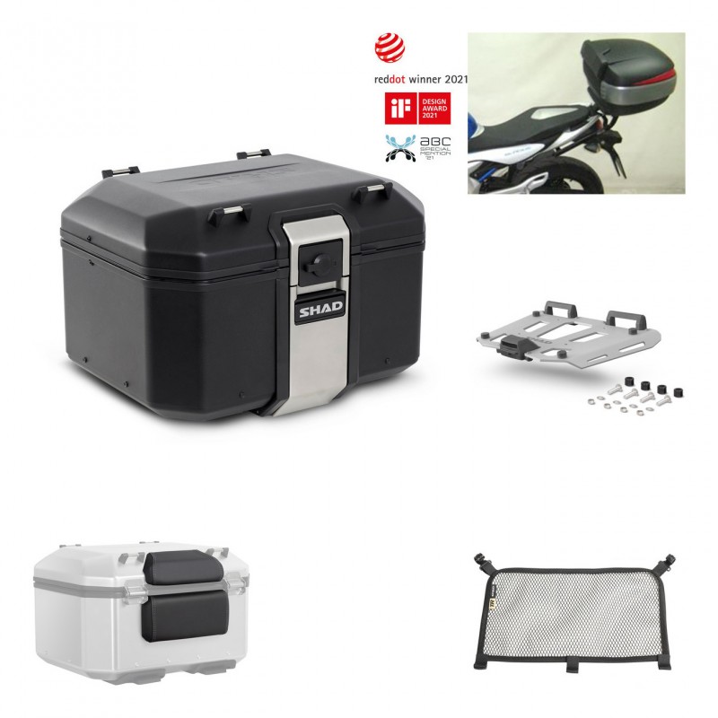 SHAD Rear trunk + grill mounting bracket accessories TR48 TERRA BLACK EDITION KIT-450318
