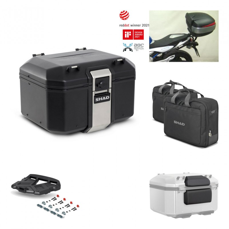SHAD Rear trunk + grill mounting bracket accessories TR48 TERRA BLACK EDITION KIT-450335