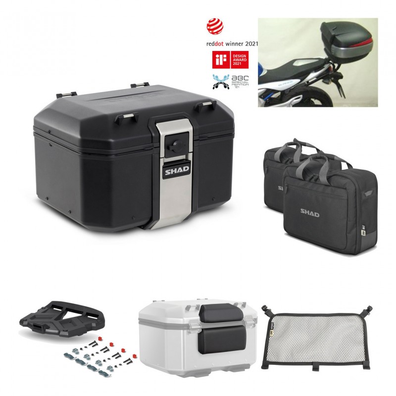 SHAD Rear trunk + grill mounting bracket accessories TR48 TERRA BLACK EDITION KIT-450337