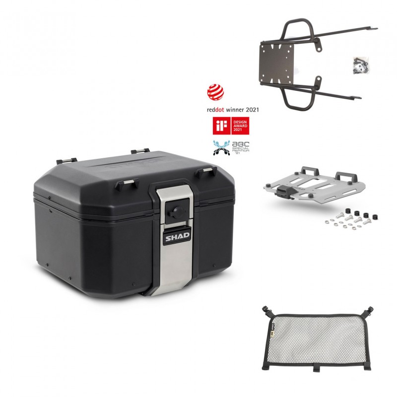 SHAD Baul trasero + parrilla soporte montaje accesorios TR48 TERRA BLACK EDITION KIT-450340