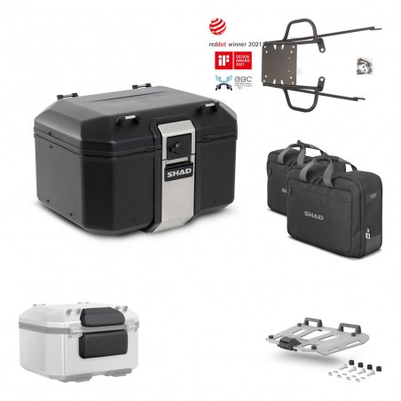 SHAD Baul trasero + parrilla soporte montaje accesorios TR48 TERRA BLACK EDITION KIT-450343