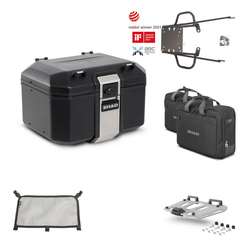 SHAD Rear trunk + grill mounting bracket accessories TR48 TERRA BLACK EDITION KIT-450344