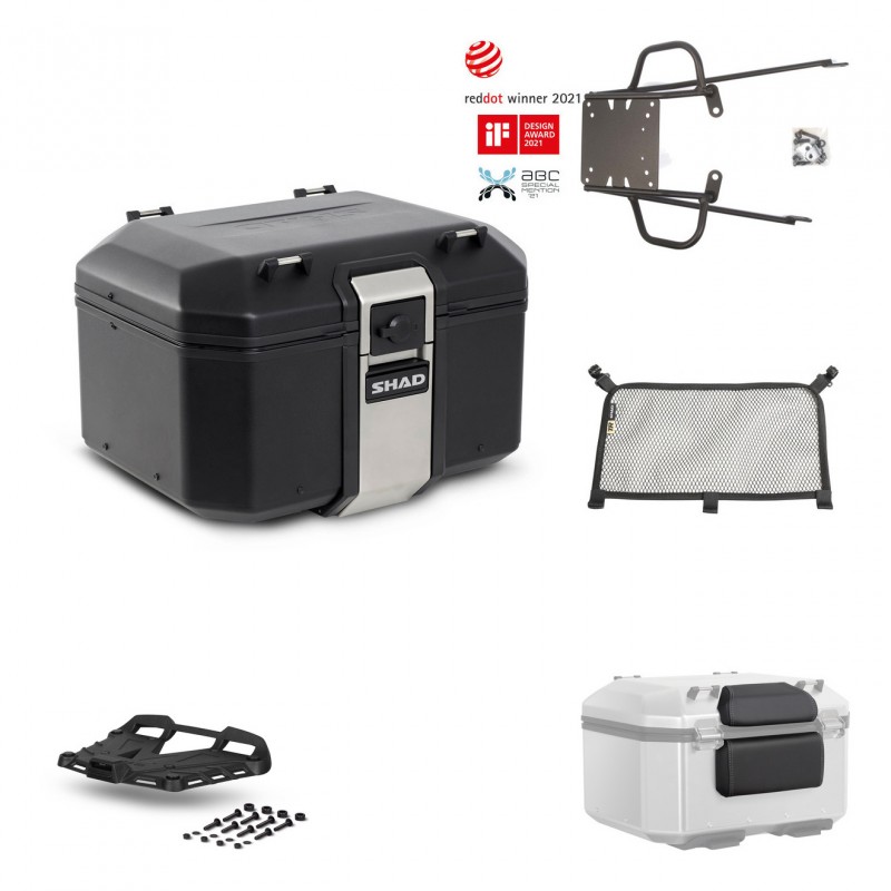 SHAD Rear trunk + grill mounting bracket accessories TR48 TERRA BLACK EDITION KIT-450349