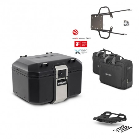 SHAD Rear trunk + grill mounting bracket accessories TR48 TERRA BLACK EDITION KIT-450350