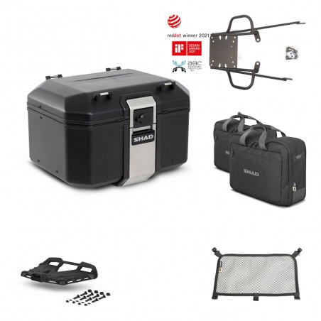 SHAD Rear trunk + grill mounting bracket accessories TR48 TERRA BLACK EDITION KIT-450352