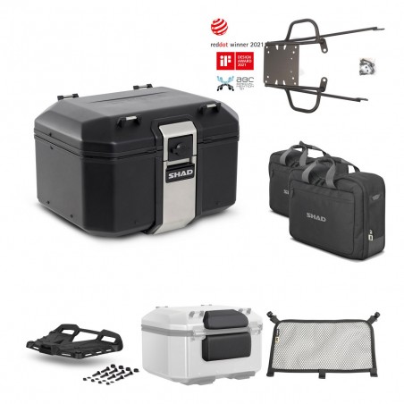 SHAD Rear trunk + grill mounting bracket accessories TR48 TERRA BLACK EDITION KIT-450353
