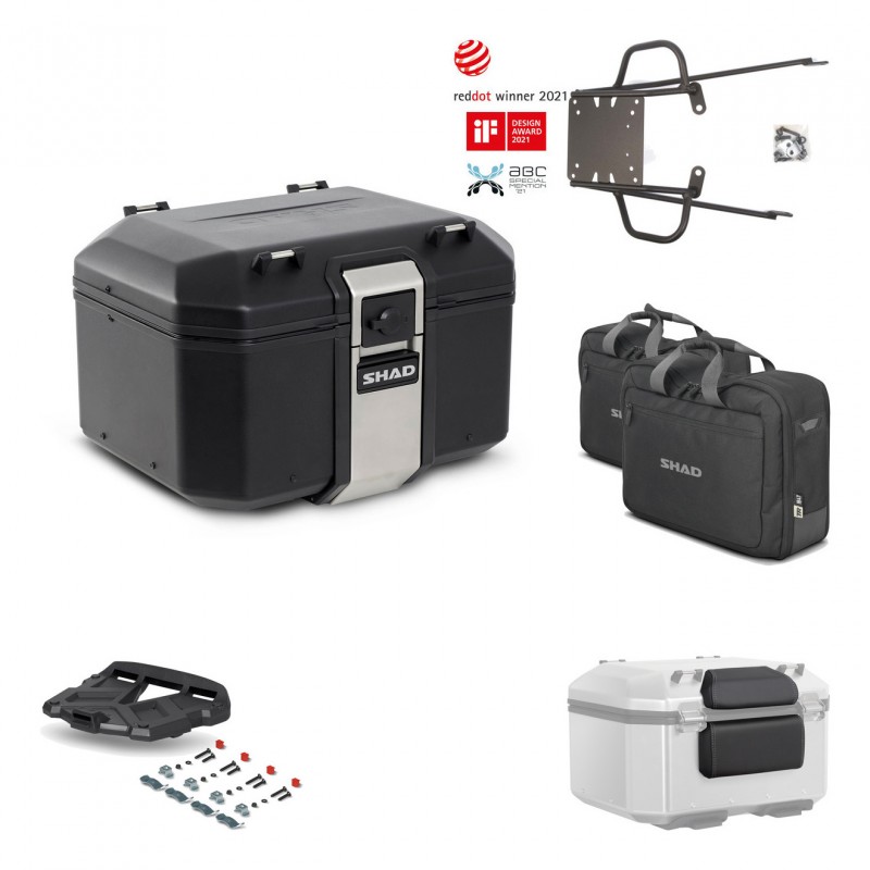 SHAD Rear trunk + grill mounting bracket accessories TR48 TERRA BLACK EDITION KIT-450358