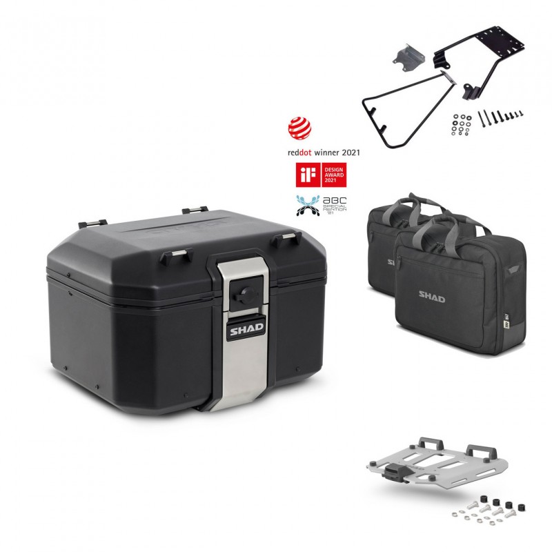 SHAD Rear trunk + grill mounting bracket accessories TR48 TERRA BLACK EDITION KIT-450365