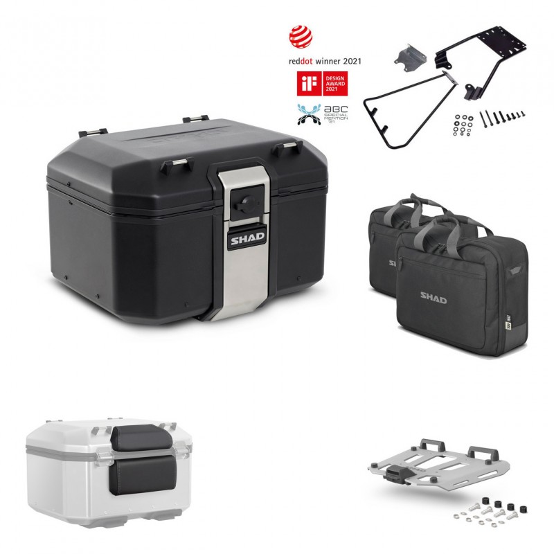 SHAD Rear trunk + grill mounting bracket accessories TR48 TERRA BLACK EDITION KIT-450366