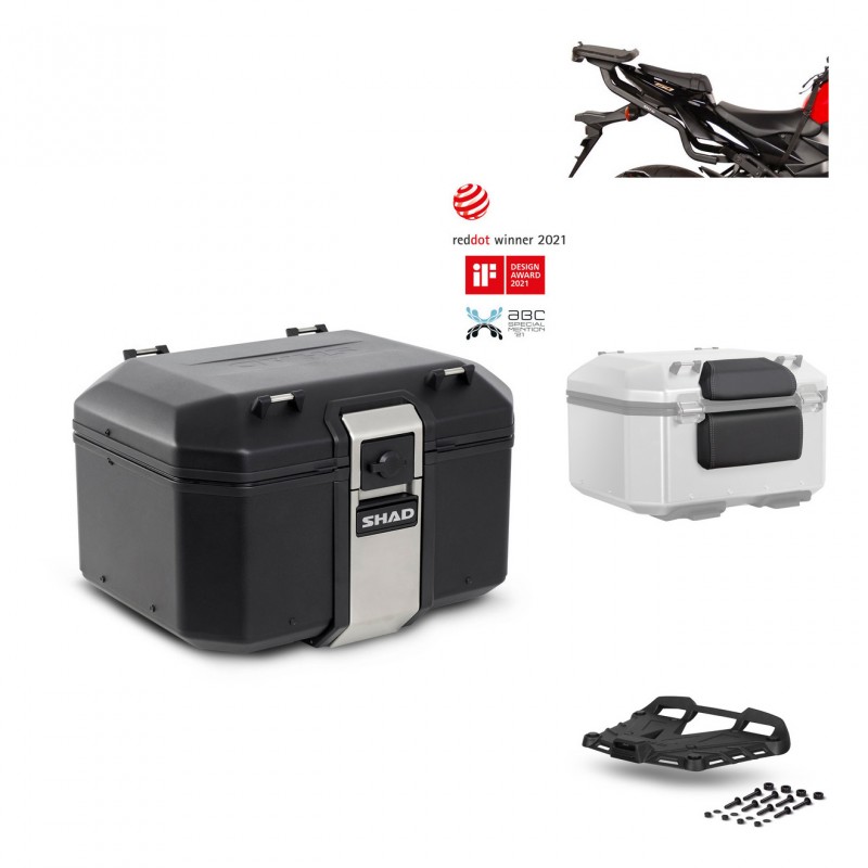 SHAD Rear trunk + grill mounting bracket accessories TR48 TERRA BLACK EDITION KIT-450393
