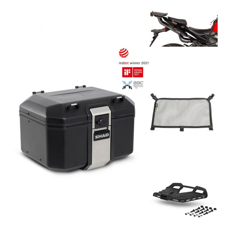 SHAD Rear trunk + grill mounting bracket accessories TR48 TERRA BLACK EDITION KIT-450394