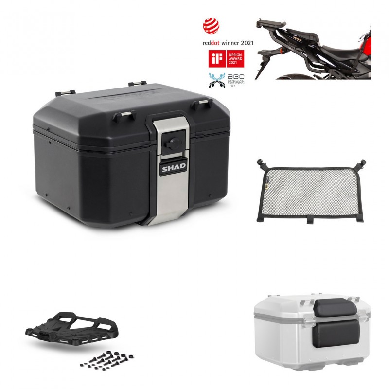 SHAD Rear trunk + grill mounting bracket accessories TR48 TERRA BLACK EDITION KIT-450395