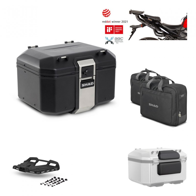 SHAD Rear trunk + grill mounting bracket accessories TR48 TERRA BLACK EDITION KIT-450397