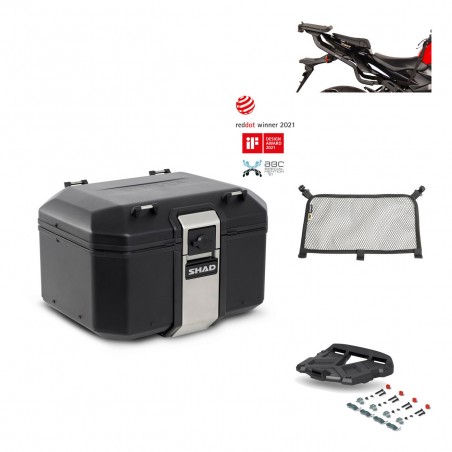SHAD Rear trunk + grill mounting bracket accessories TR48 TERRA BLACK EDITION KIT-450401