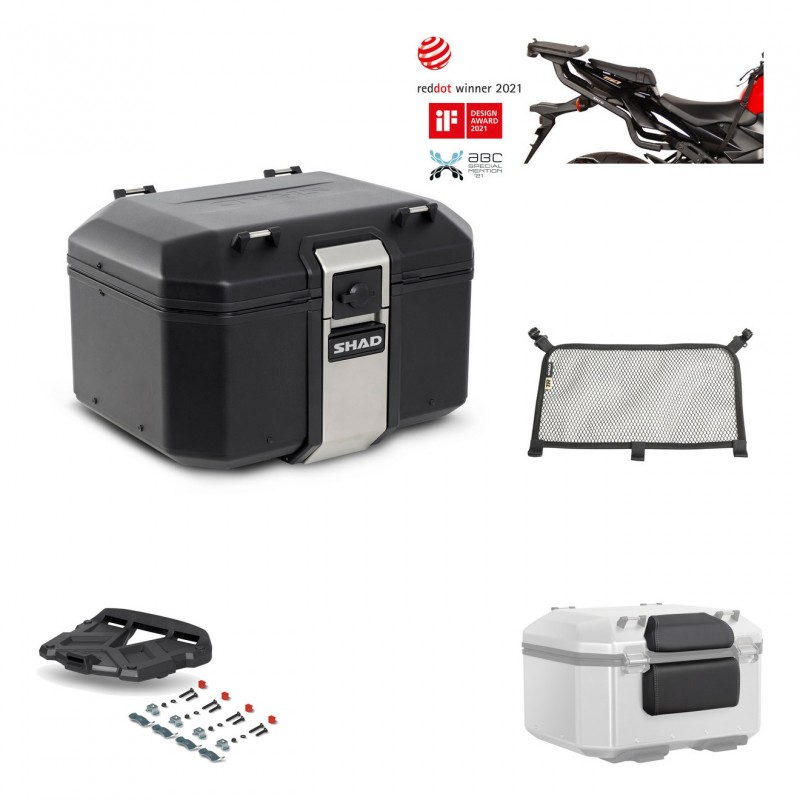 SHAD Rear trunk + grill mounting bracket accessories TR48 TERRA BLACK EDITION KIT-450402
