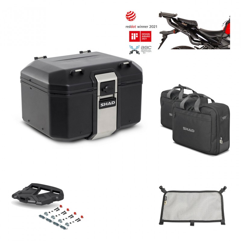 SHAD Rear trunk + grill mounting bracket accessories TR48 TERRA BLACK EDITION KIT-450405