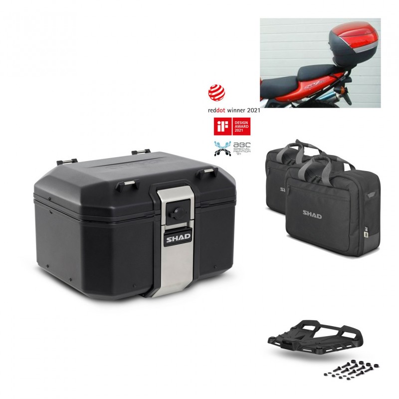 SHAD Rear trunk + grill mounting bracket accessories TR48 TERRA BLACK EDITION KIT-450419