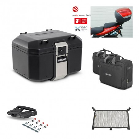 SHAD Rear trunk + grill mounting bracket accessories TR48 TERRA BLACK EDITION KIT-450428