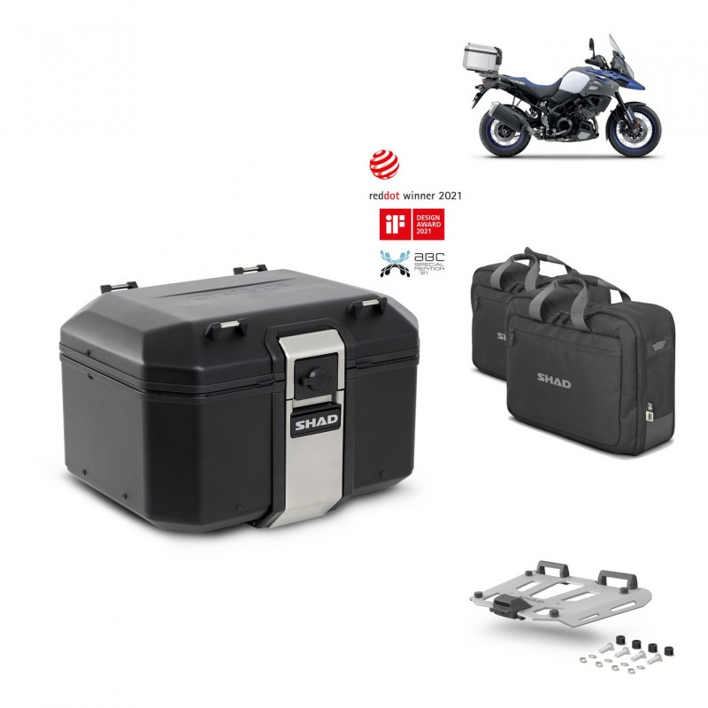SHAD Rear trunk + grill mounting bracket accessories TR48 TERRA BLACK EDITION KIT-450457