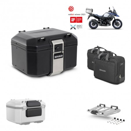 SHAD Baul trasero + parrilla soporte montaje accesorios TR48 TERRA BLACK EDITION KIT-450458