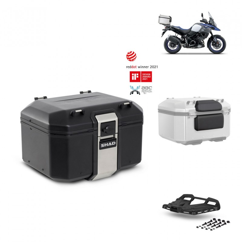SHAD Rear trunk + grill mounting bracket accessories TR48 TERRA BLACK EDITION KIT-450462