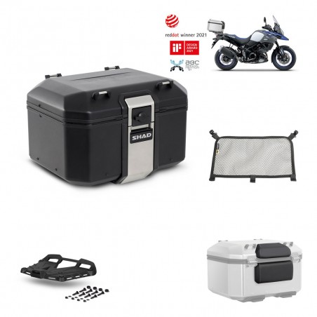 SHAD Rear trunk + grill mounting bracket accessories TR48 TERRA BLACK EDITION KIT-450464