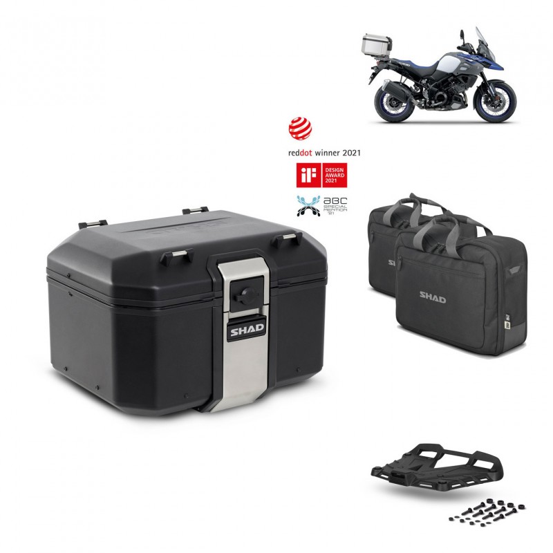 SHAD Rear trunk + grill mounting bracket accessories TR48 TERRA BLACK EDITION KIT-450465
