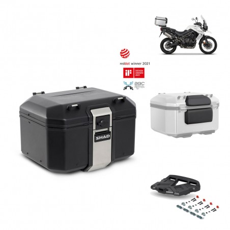 SHAD Baul trasero + parrilla soporte montaje accesorios TR48 TERRA BLACK EDITION KIT-450515