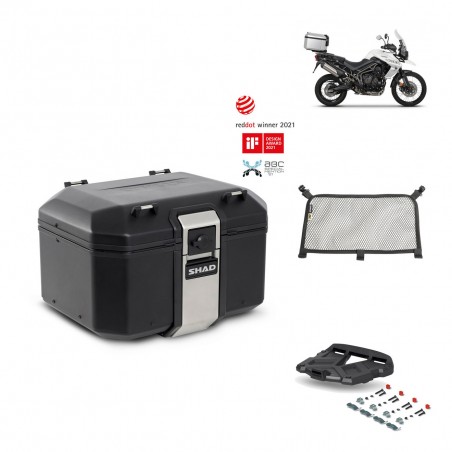 SHAD Baul trasero + parrilla soporte montaje accesorios TR48 TERRA BLACK EDITION KIT-450516