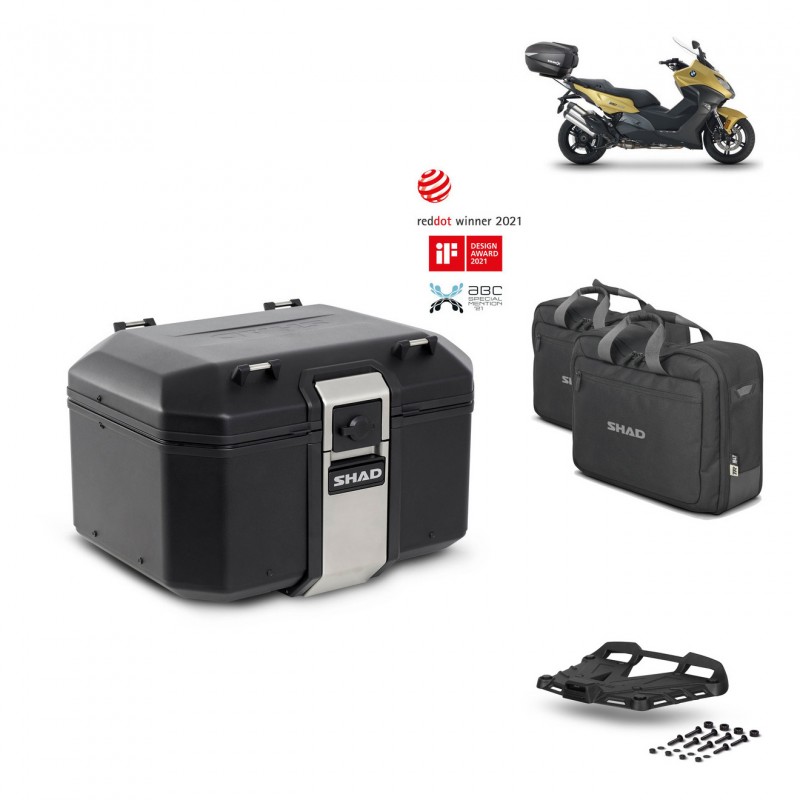 SHAD Rear trunk + grill mounting bracket accessories TR48 TERRA BLACK EDITION KIT-450534