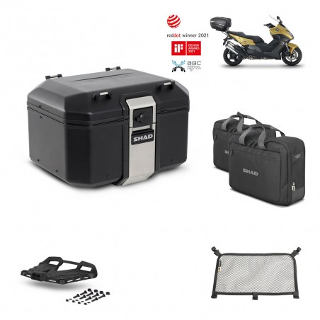 SHAD Baul trasero + parrilla soporte montaje accesorios TR48 TERRA BLACK EDITION KIT-450536