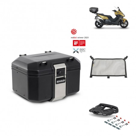SHAD Baul trasero + parrilla soporte montaje accesorios TR48 TERRA BLACK EDITION KIT-450539