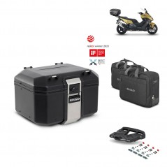SHAD Baul trasero + parrilla soporte montaje accesorios TR48 TERRA BLACK EDITION KIT-450541