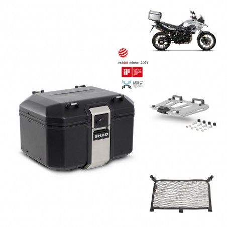 SHAD Baul trasero + parrilla soporte montaje accesorios TR48 TERRA BLACK EDITION KIT-450547