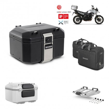 SHAD Baul trasero + parrilla soporte montaje accesorios TR48 TERRA BLACK EDITION KIT-450550