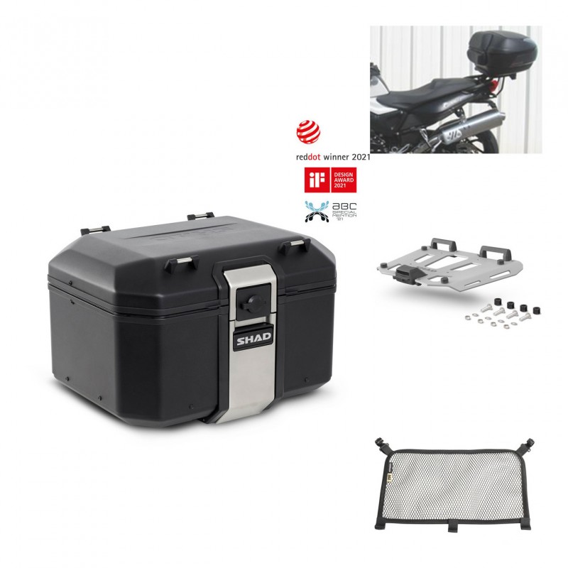 SHAD Baul trasero + parrilla soporte montaje accesorios TR48 TERRA BLACK EDITION KIT-450570