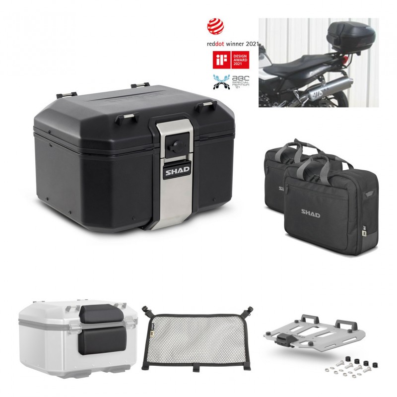 SHAD Rear trunk + grill mounting bracket accessories TR48 TERRA BLACK EDITION KIT-450575