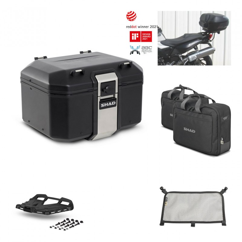 SHAD Rear trunk + grill mounting bracket accessories TR48 TERRA BLACK EDITION KIT-450582