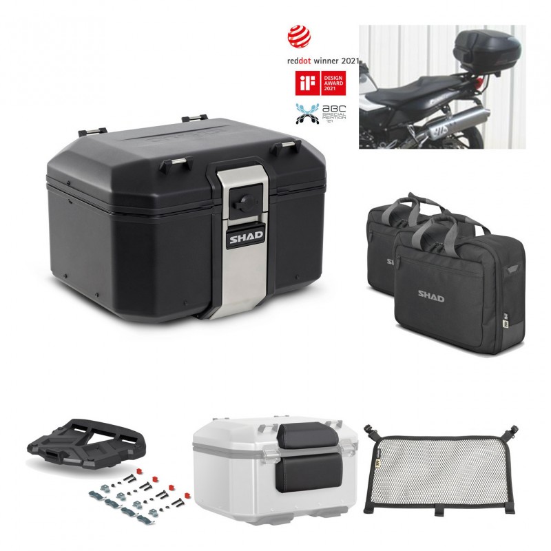 SHAD Rear trunk + grill mounting bracket accessories TR48 TERRA BLACK EDITION KIT-450590