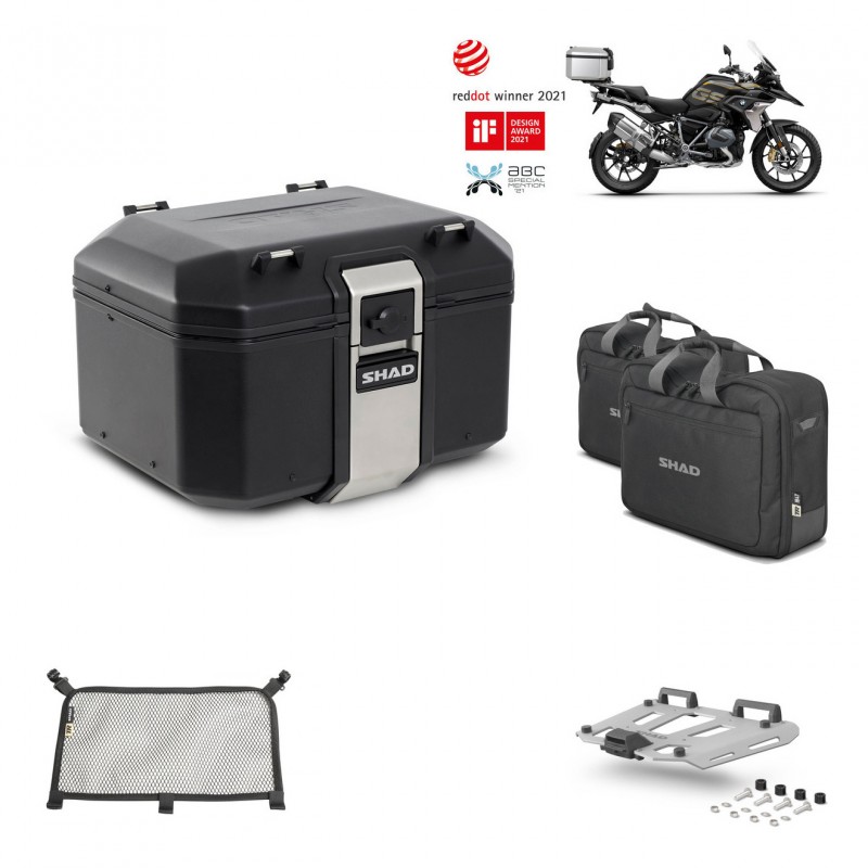 SHAD Baul trasero + parrilla soporte montaje accesorios TR48 TERRA BLACK EDITION KIT-450597