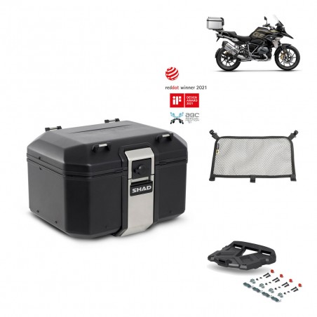 SHAD Baul trasero + parrilla soporte montaje accesorios TR48 TERRA BLACK EDITION KIT-450608